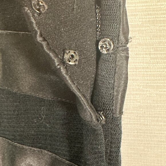 Vintage Delilah by Ninivah Khomo Dress Womens 6 Black Maxi Tank Sheer Stripes - Picture 10 of 10